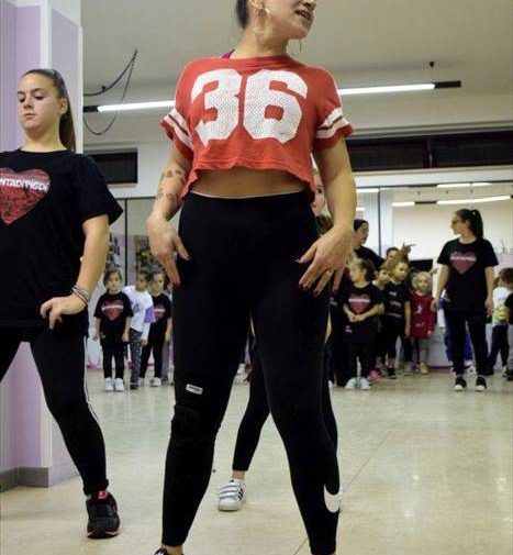 Cinzia Ceglie presso la scuola di danza Inpuntadipiedi