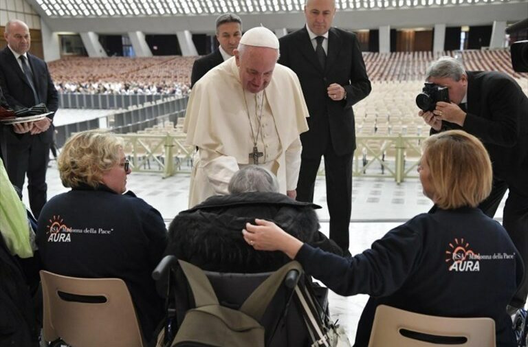 Foto dell'udienza papale