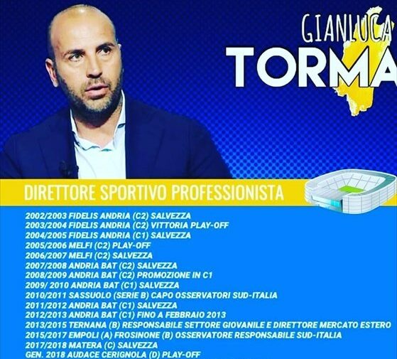 Il DS e Scouting Gianluca Torma