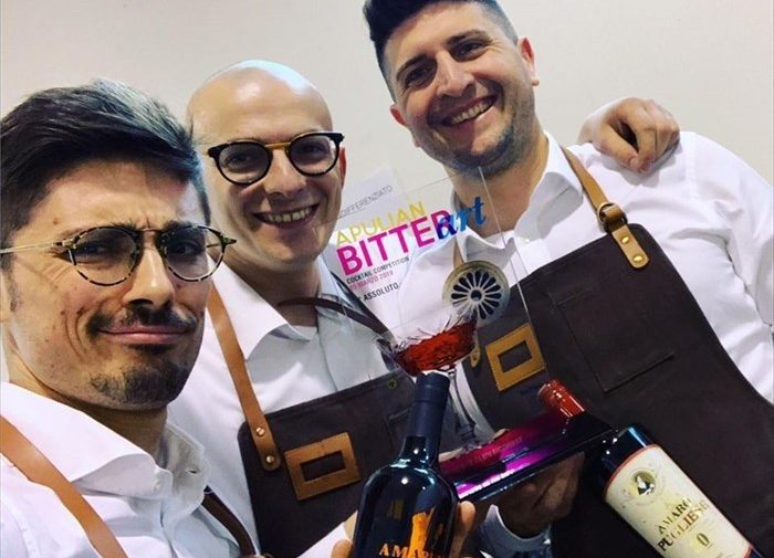 Team andriese vince l'Apulian Bitter Art Cocktail Competition